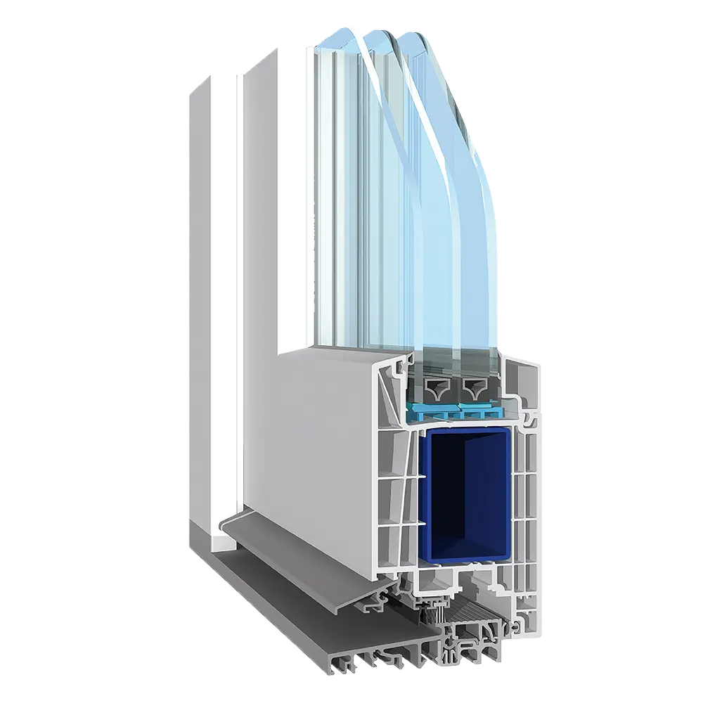 Spaccato del profilo Salamander bluEvolution 82